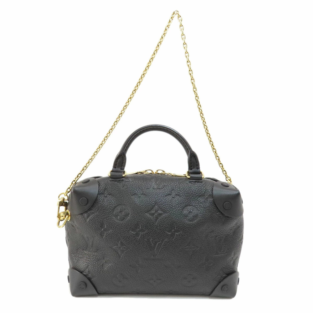 Louis Vuitton Souple Noir Empreinte Malle Black Handbag